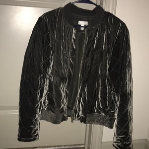 Super cute oversized velvet puffer coat!